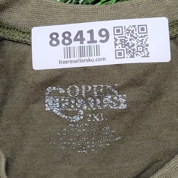 Woodland Camo Long Sleeve Shirt 2XL 25x28 Military Streetwear Style - Picture 11 of 11